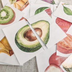 Healthy Food Matching Cards Fun Learning for Preschoolers and Toddlers