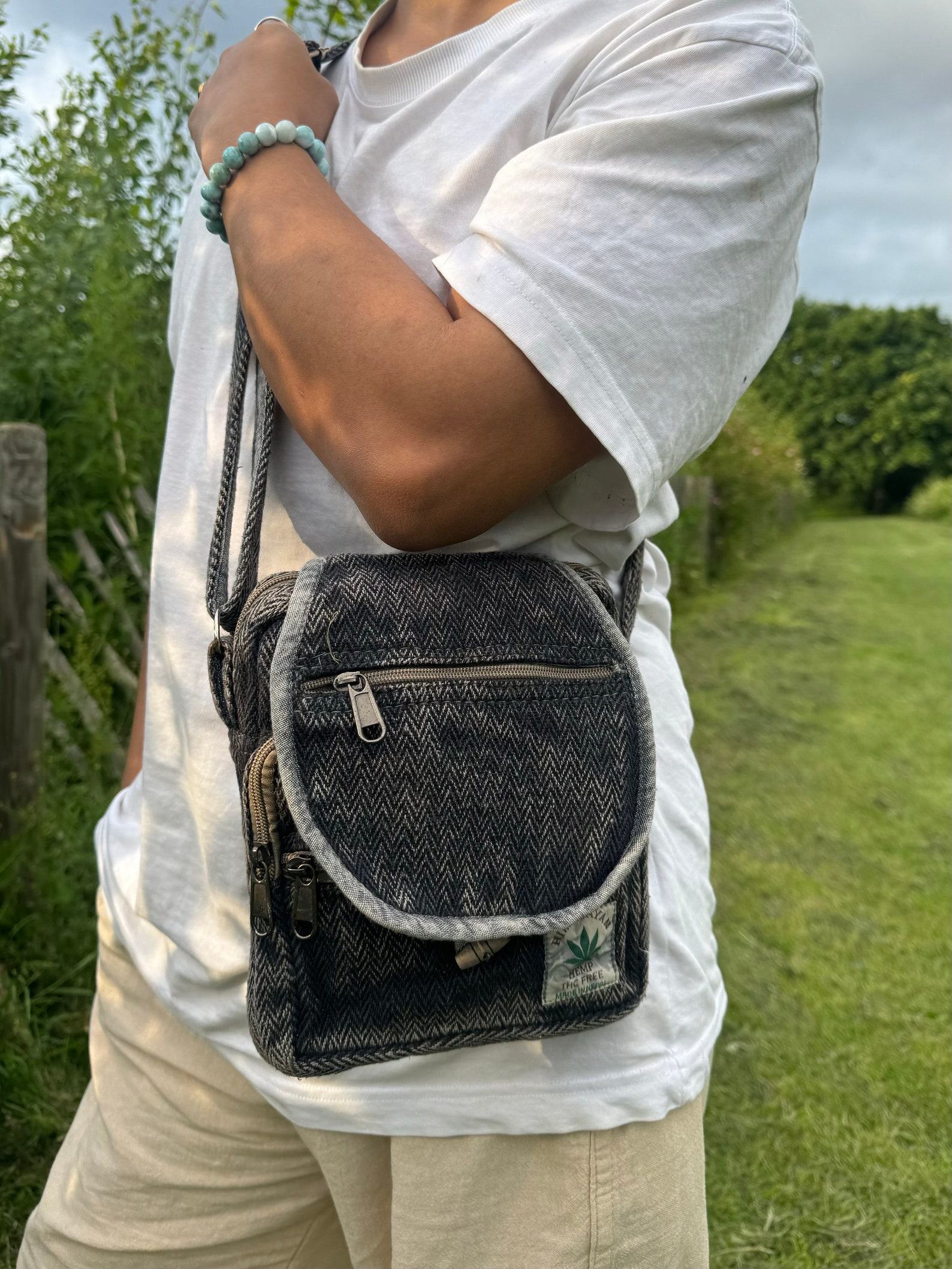 Hemp Cotton Festival Shoulder Bag Your Hippie Haven for Essentials - Image 5