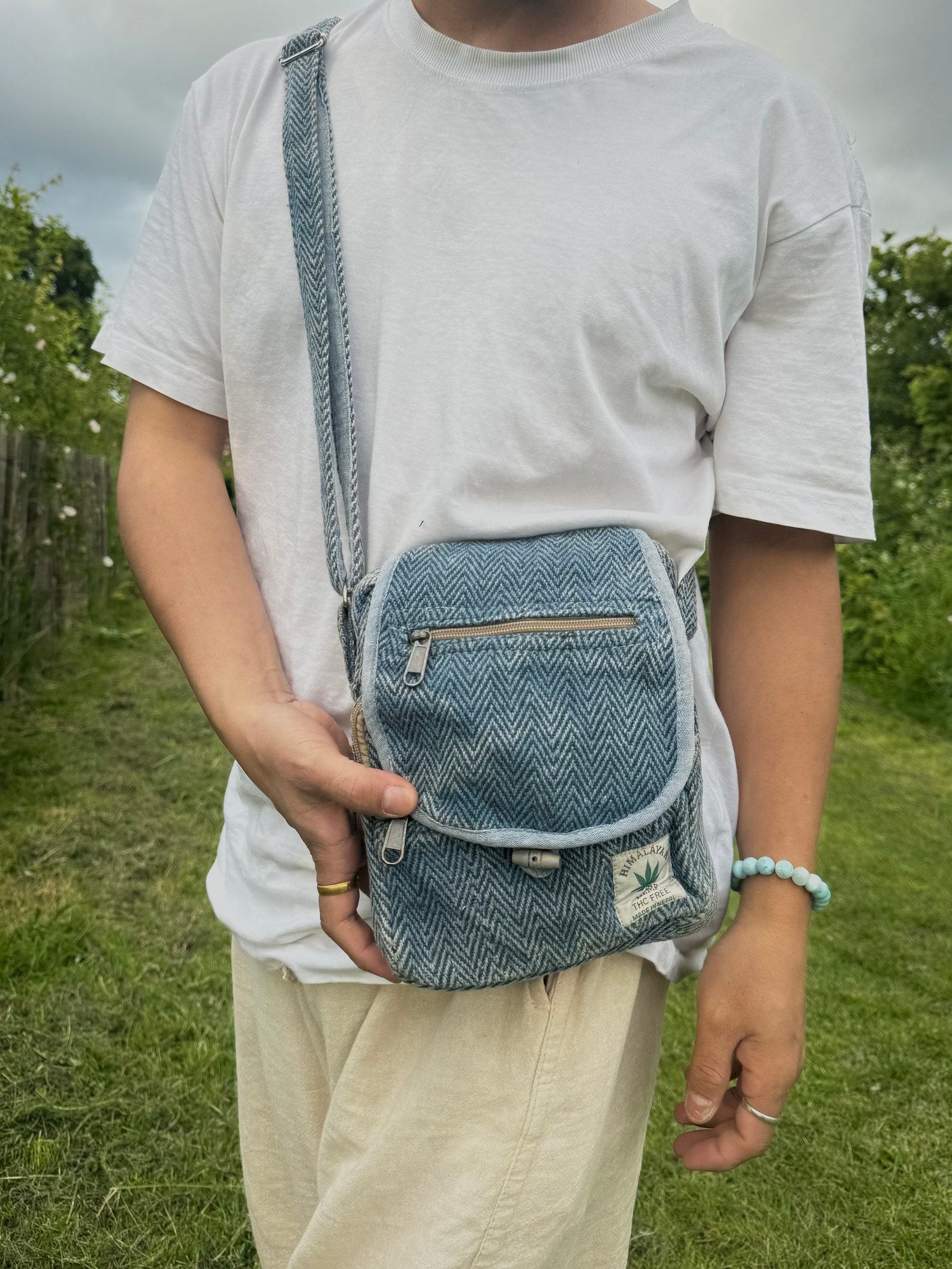 Hemp Cotton Festival Shoulder Bag Your Hippie Haven for Essentials - Image 4