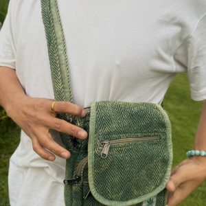 Hemp Cotton Festival Shoulder Bag Your Hippie Haven for Essentials