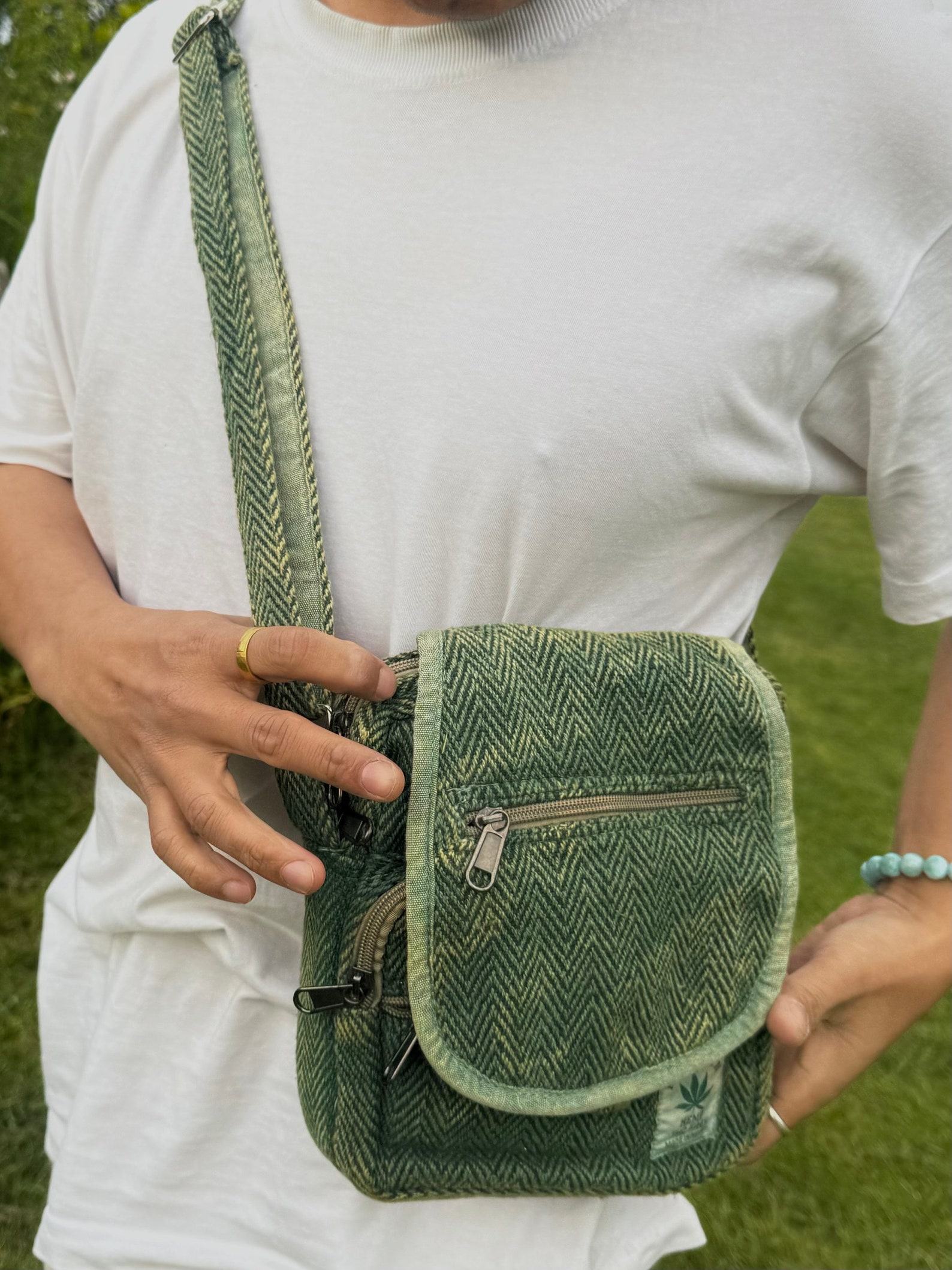 Hemp Cotton Festival Shoulder Bag Your Hippie Haven for Essentials - Image 2
