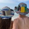 Hemp Patchwork Bucket Hat Eco-Friendly, Handmade Sun Protection for Beach and Beyond