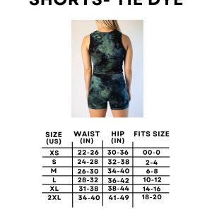 Hemp Tie-Dye Yoga Shorts Sustainable Comfort for Active Lifestyles