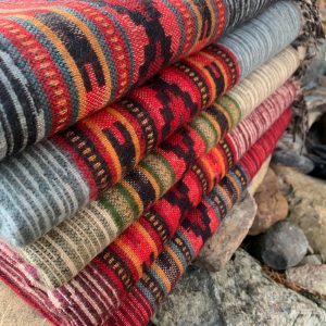 Himalayan Yak Wool Blanket Shawl Handcrafted Tribal Art from Kathmandu Valley, Preserving Cultural Heritage