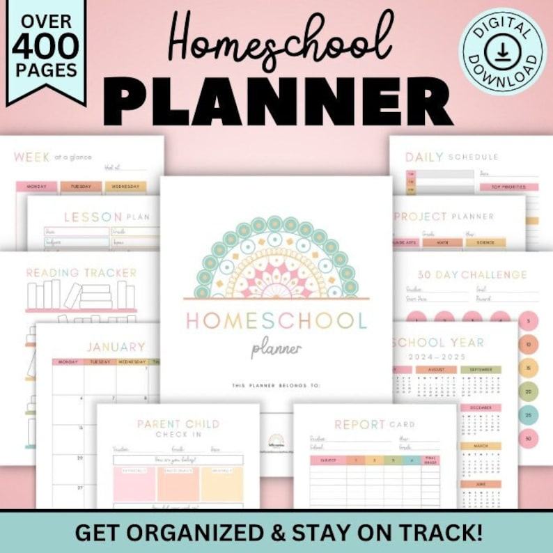 Homeschool Planner Printable The Ultimate Guide to Organized Learning for 2024-2025