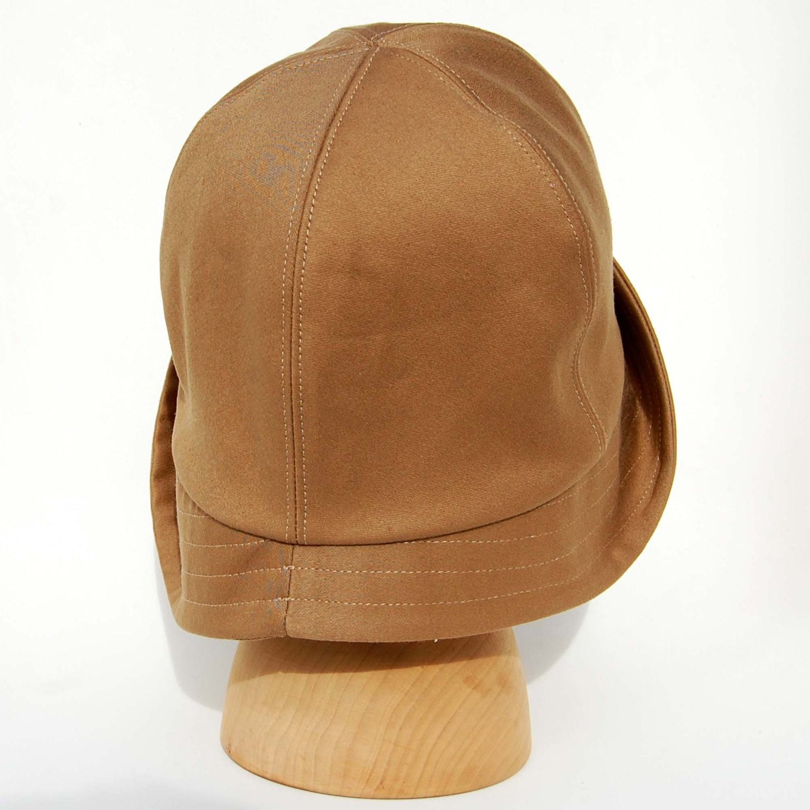 Honey Cotton Sateen Rain Hat Vintage French Workwear Fabric by ZUTBelle-Manon