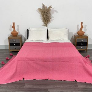 Honeycomb Haven Luxurious 95% Moroccan Cotton Waffle Bedspread for Unparalleled Comfort