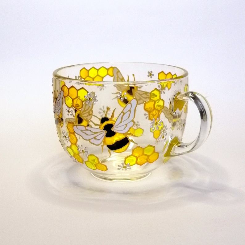 Honeycomb Haven Personalized Bee Coffee Mug for a Buzzing Brew