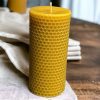 Honeycomb Haven Pure Beeswax Pillar Candle from the Heart of the Hive