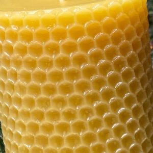 Honeycomb Haven Pure Beeswax Pillar Candle from the Heart of the Hive