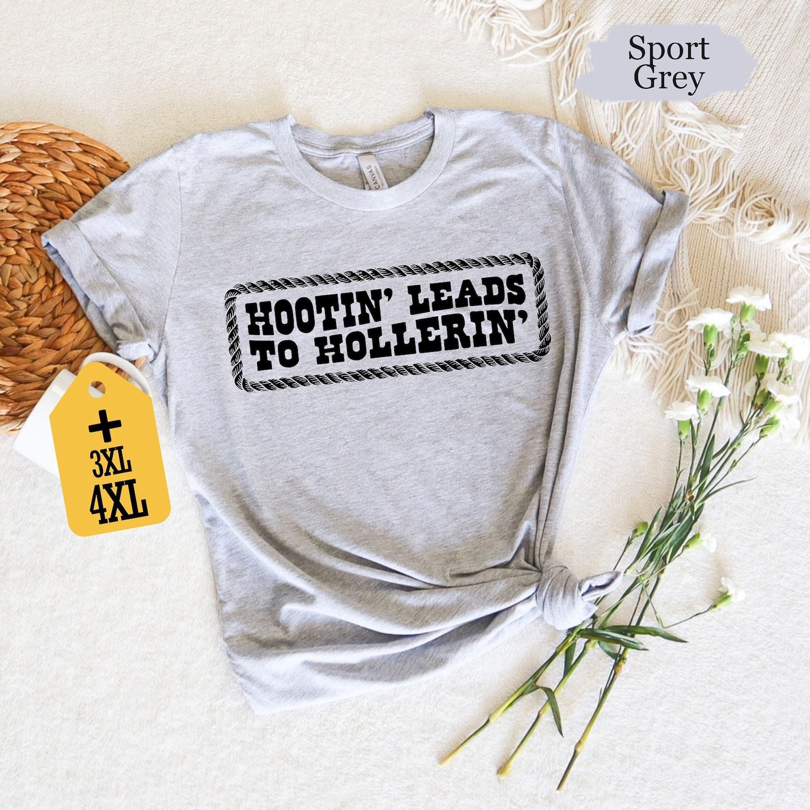 Hootin’ to Hollerin Unleash Your Country Spirit with Our Trendy Hootin’ Shirt