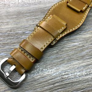 Horween Shell Cordovan Cuff Strap Elevate Your Timepiece with Timeless Elegance