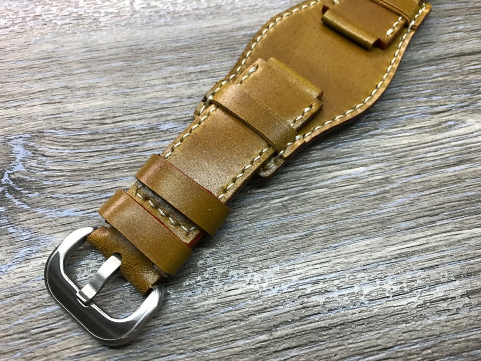 Horween Shell Cordovan Cuff Strap Elevate Your Timepiece with Timeless Elegance - Image 3