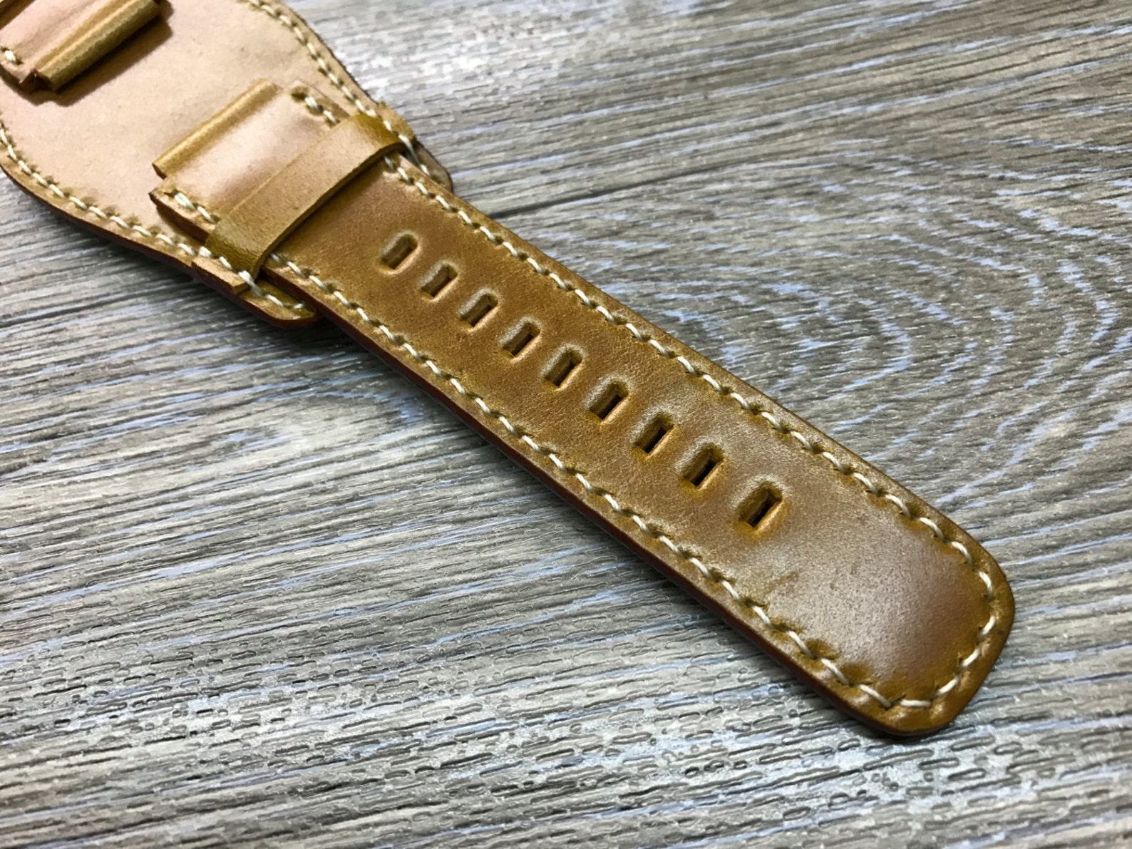 Horween Shell Cordovan Cuff Strap Elevate Your Timepiece with Timeless Elegance - Image 5