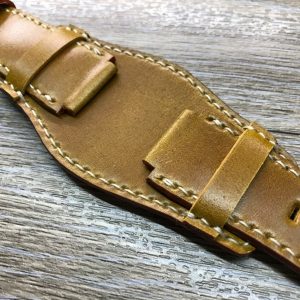 Horween Shell Cordovan Cuff Strap Elevate Your Timepiece with Timeless Elegance
