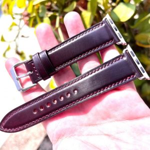 Horween Shell Cordovan Leather Watch Strap Elevate Your Timepiece with Unparalleled Craftsmanship