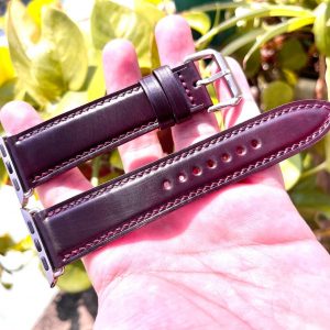 Horween Shell Cordovan Leather Watch Strap Elevate Your Timepiece with Unparalleled Craftsmanship