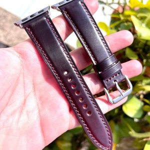 Horween Shell Cordovan Leather Watch Strap Elevate Your Timepiece with Unparalleled Craftsmanship