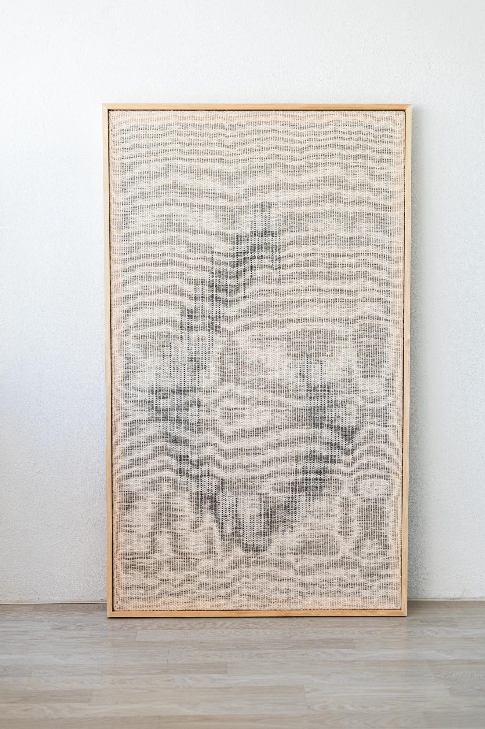 Huek Modern Neutral Wool Wall Hanging – Minimalist Textile Art for Home Decor