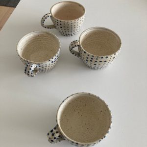 Hygge Blue Polka Dot Mug A Danish Delight for Your Morning Ritual