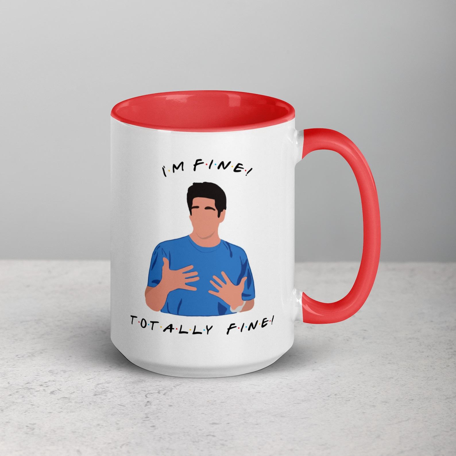 I’m Fine” Friends Mug The Ultimate Item for Ross Geller Enthusiasts - Image 6