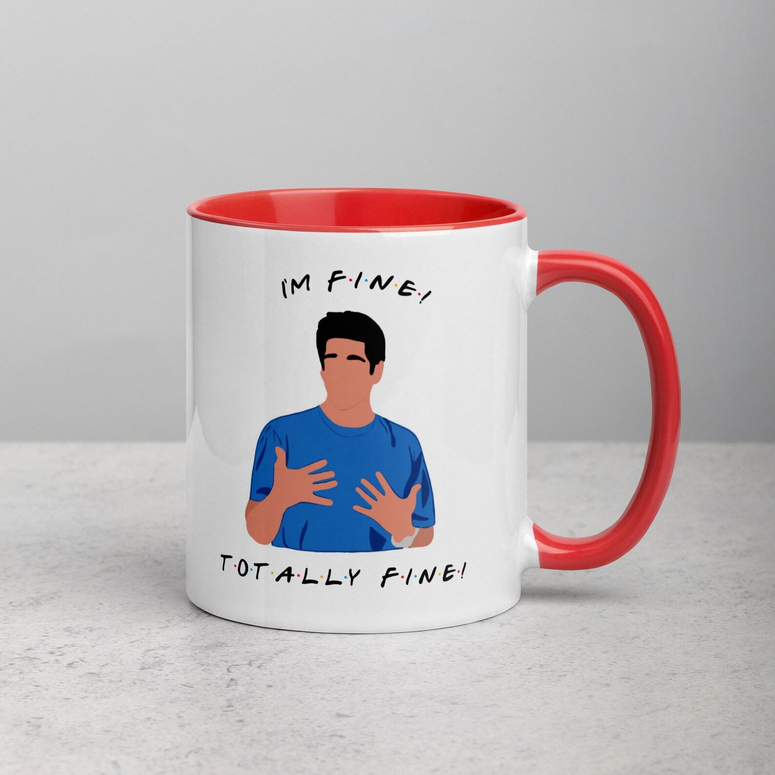 I’m Fine” Friends Mug The Ultimate Item for Ross Geller Enthusiasts - Image 5