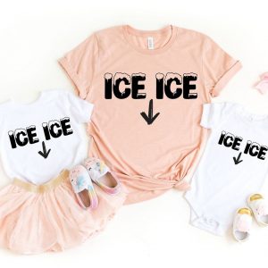 Ice Ice Baby Family T-shirt Announce Your Pregnancy with Style and Humor