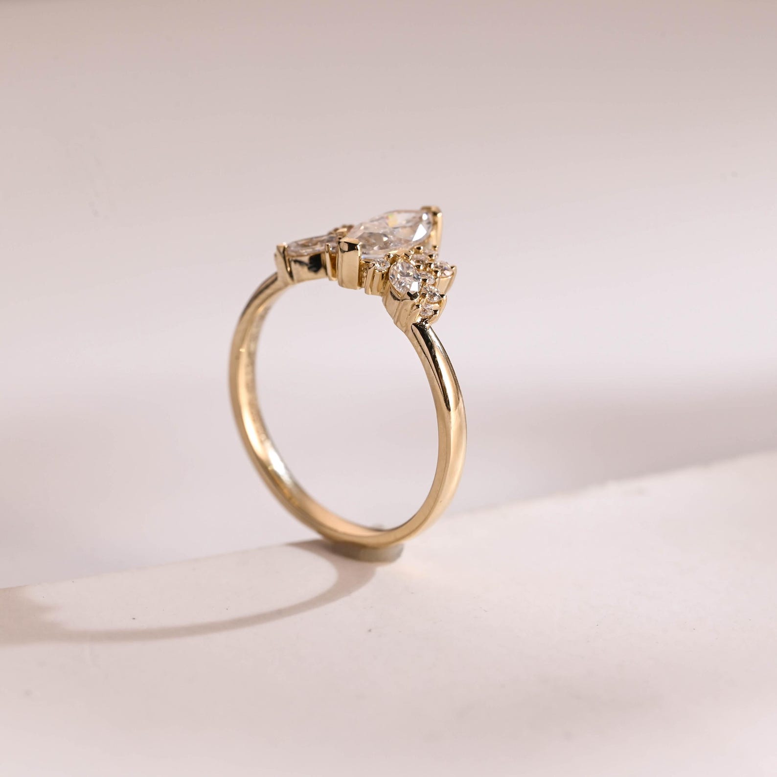 IGI Certified Marquise Lab-Grown Diamond Engagement Ring A Promise of Brilliance and Ethical Luxury