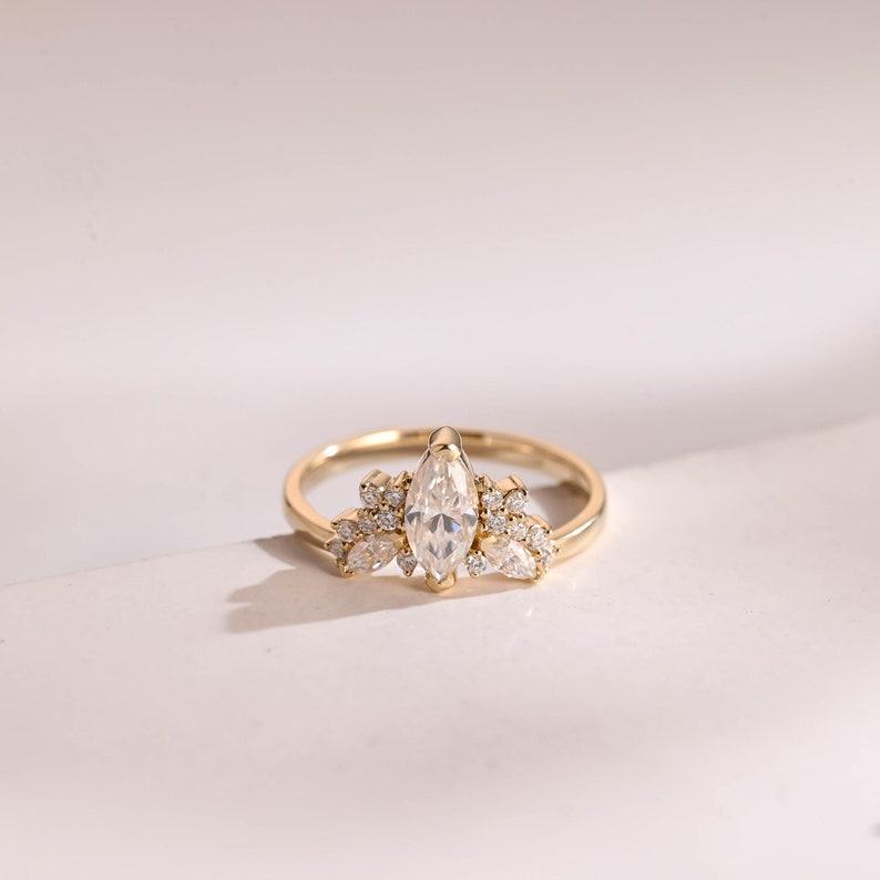IGI Certified Marquise Lab-Grown Diamond Engagement Ring A Promise of Brilliance and Ethical Luxury