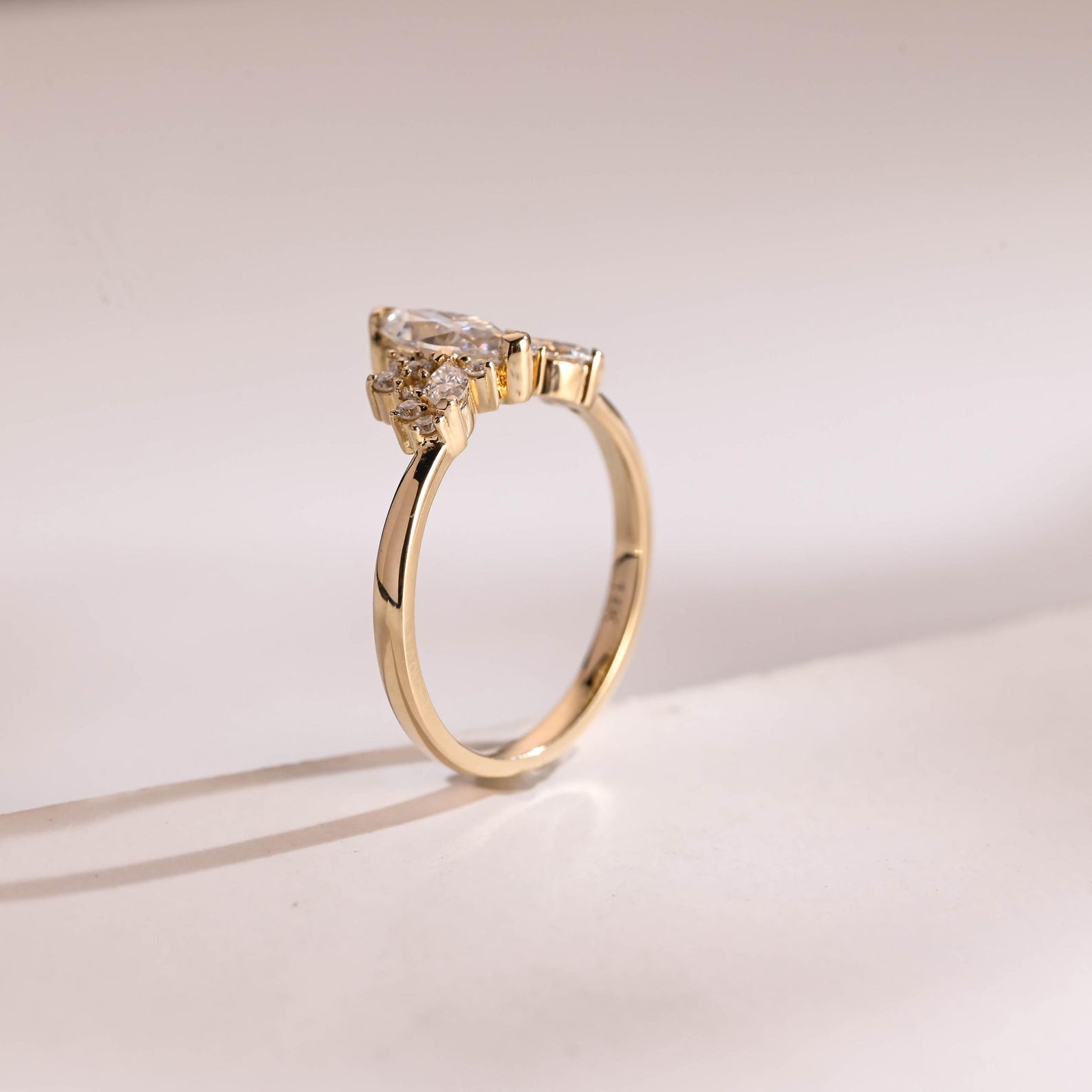 IGI Certified Marquise Lab-Grown Diamond Engagement Ring A Promise of Brilliance and Ethical Luxury