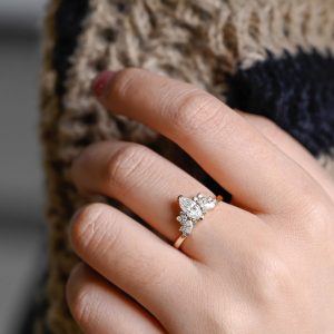 IGI Certified Marquise Lab-Grown Diamond Engagement Ring A Promise of Brilliance and Ethical Luxury