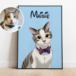 Immortalize Your Furry Friend Custom Disney-Cartoon Pet Portraits for Unforgettable Memories