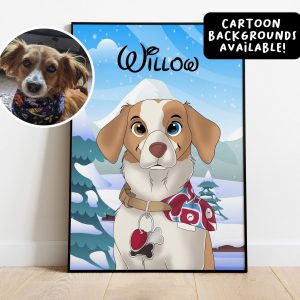 Immortalize Your Furry Friend Custom Disney-Cartoon Pet Portraits for Unforgettable Memories