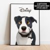 Immortalize Your Furry Friend Custom Disney-Cartoon Pet Portraits for Unforgettable Memories