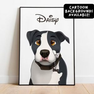 Immortalize Your Furry Friend Custom Disney-Cartoon Pet Portraits for Unforgettable Memories