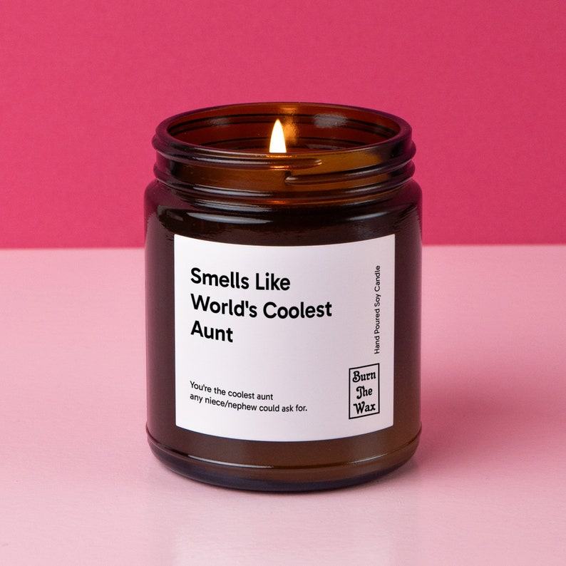 Indulge in the Aroma of the World’s Coolest Aunt A Soy Candle Item for Special Occasions