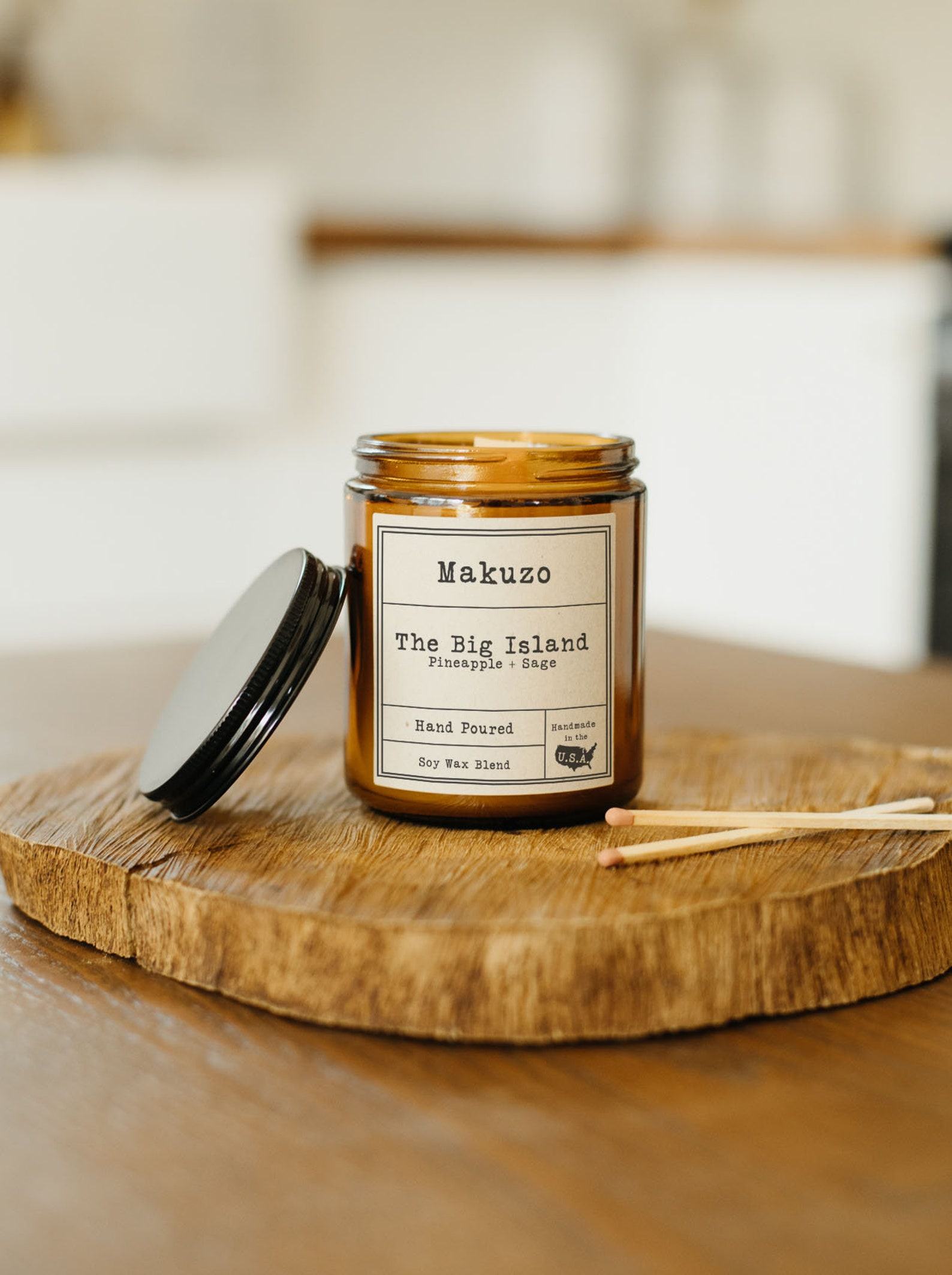 Indulge in the Sweetness of the Philippines Ube Wood Wick Candle, a Filipino Dessert Delight - Image 3