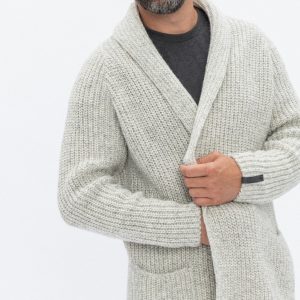 Indulge in Timeless Warmth Handcrafted Merino Wool Cardigan, a Knitted Masterpiece