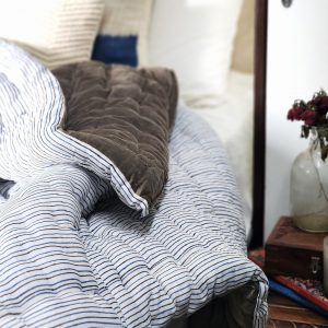 Indulge in Tranquil Slumber Cozy Haven’s Velvet Quilt, Voile Runner, and Soft Throw