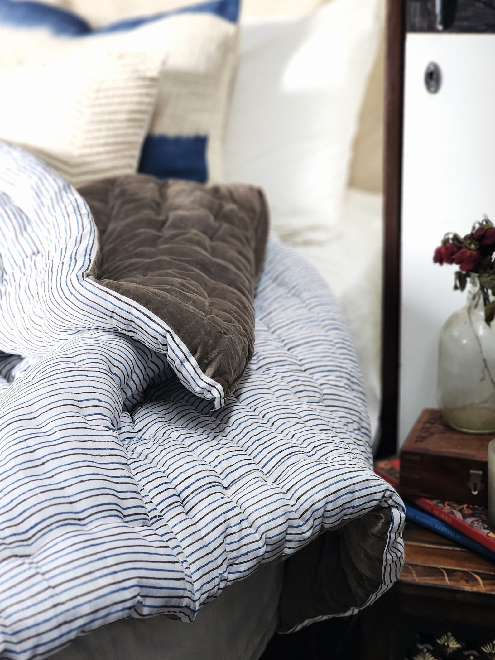 Indulge in Tranquil Slumber Cozy Haven’s Velvet Quilt, Voile Runner, and Soft Throw - Image 2