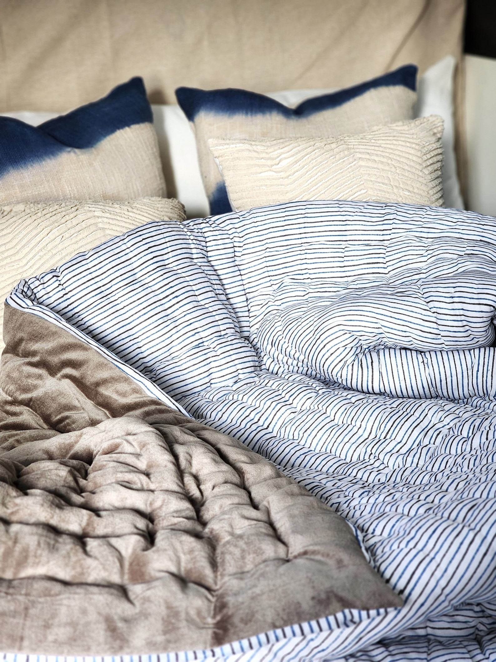Indulge in Tranquil Slumber Cozy Haven’s Velvet Quilt, Voile Runner, and Soft Throw - Image 6