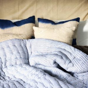 Indulge in Tranquil Slumber Cozy Haven’s Velvet Quilt, Voile Runner, and Soft Throw