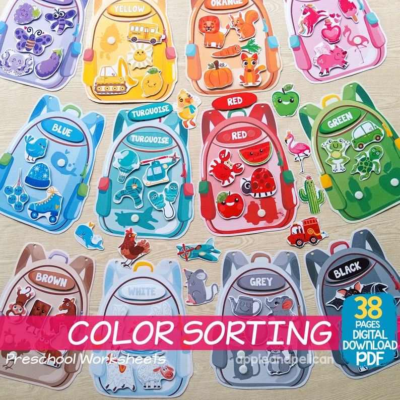 Interactive Color Exploration Toddler’s Guide to Sorting, Matching, and Learning