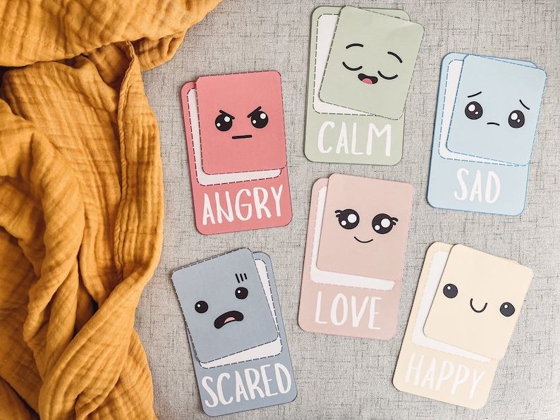 Interactive Emotion Flashcards Empowering Toddlers and Preschoolers with Emotional Intelligence