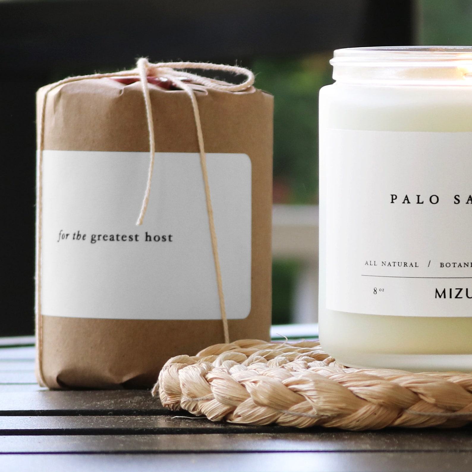 Invigorating Citrus and Woodsy Escape HINOKI Essential Oil Candle – Awaken Your Senses