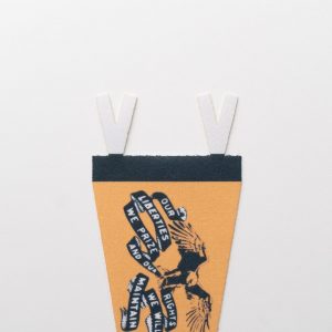 Iowa Felt Pennant Hawkeye Pride, Unfurled