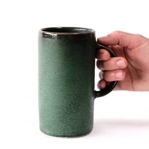 Jade Serenity Tranquil Moments in an Oversized Stoneware Mug