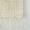 Japandi Dip Dye Wool Tapestry – Beige Fiber Art Wall Hanging – Modern Wabi Sabi Decor