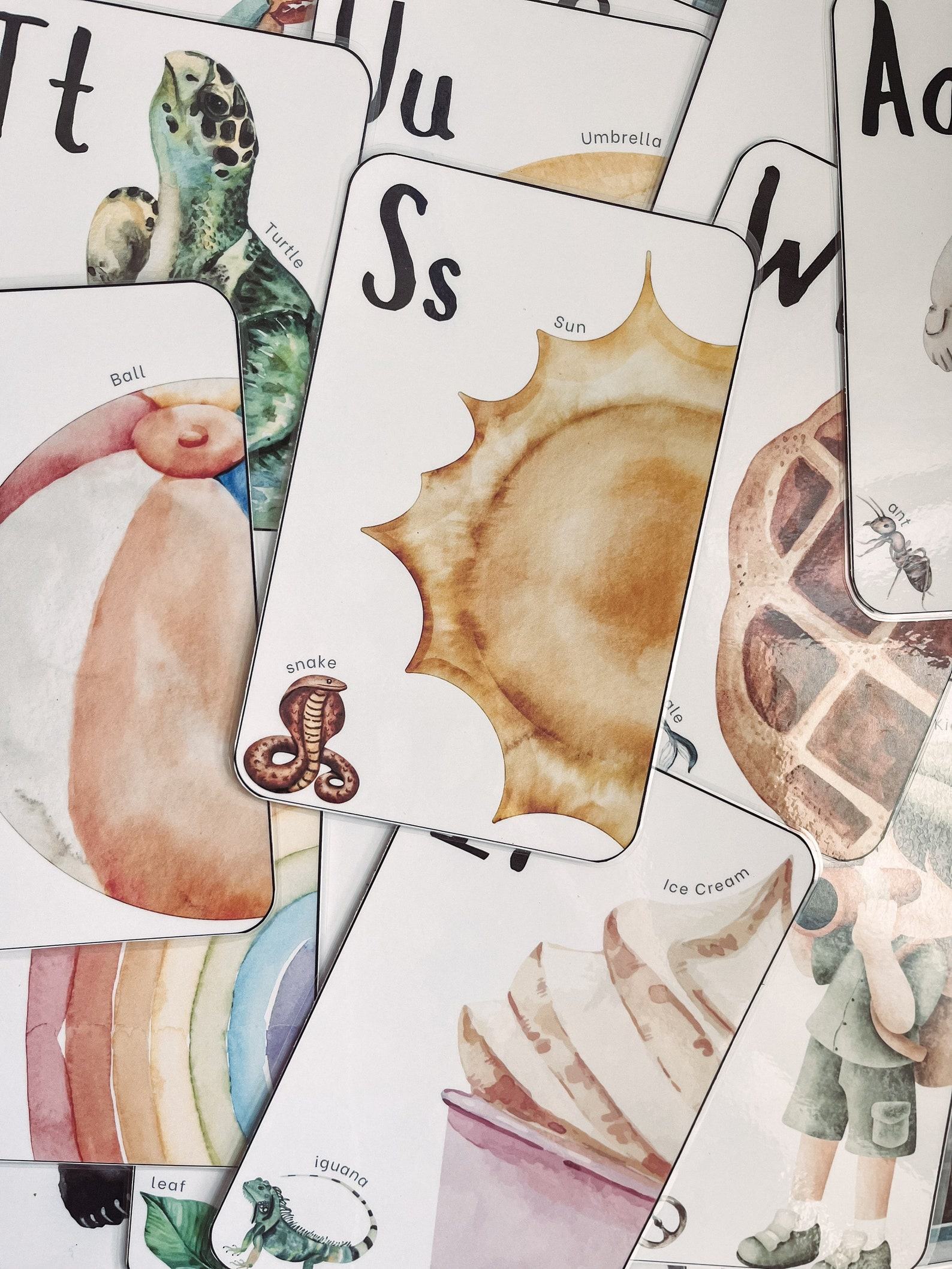 Jumbo Alphabet Double-Sided Flashcards Empowering Preschoolers and Homeschoolers with Writing Practice and Literacy Skills - Image 4