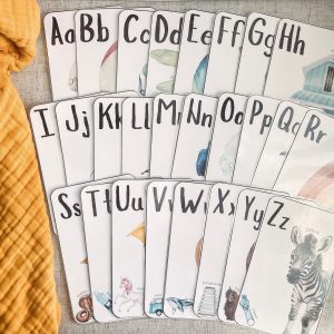 Jumbo Alphabet Double-Sided Flashcards Empowering Preschoolers and Homeschoolers with Writing Practice and Literacy Skills